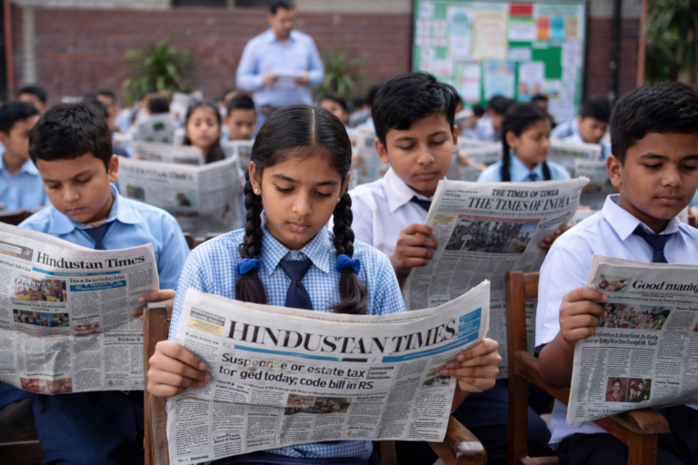 Kebijakan Baru Uttar Pradesh: Membaca Koran Harian di Sekolah