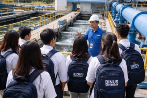 Mahasiswa BINUS Kunjungi Perumdam TKR