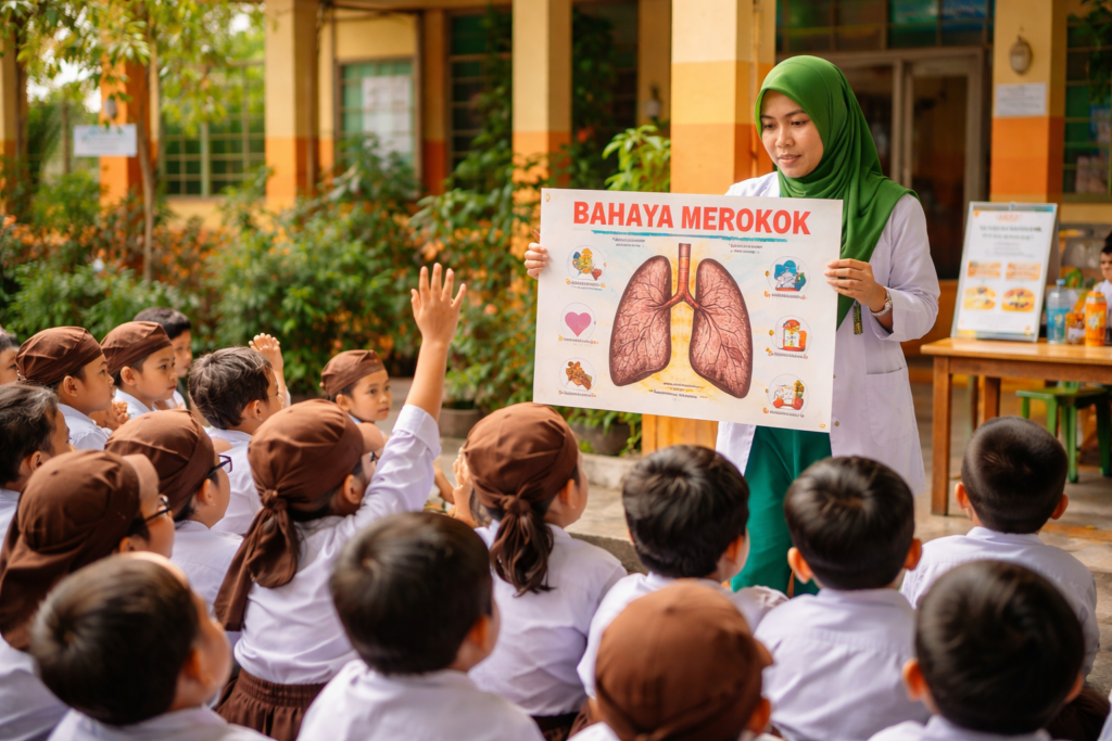 Edukasi Bahaya Merokok Bagi Siswa di Tulungagung